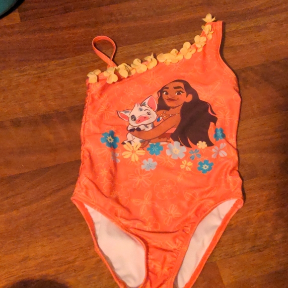 Disney Other - EUC Little Girls Moana Bathing Suit